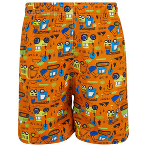 Boys Swim Trunks, Swimsuit Board Shorts, Elastic Bathing Suit, Tractors
